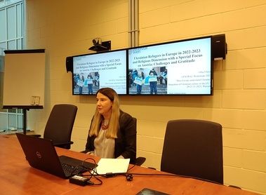 Seelsorge in Österreich für Vertriebene aus der Ukraine auf dem Workshop an der Universität Warschau 20-21. November 2023 / Olha Uhryn Seelsorge in Österreich für Vertriebene aus der Ukraine auf dem Workshop an der Universität Warschau 20-21. November 2023