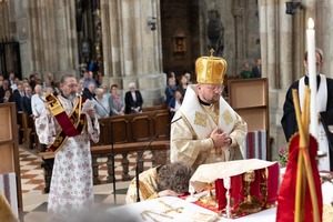 byzantinische Priesterweihe von Siluan Gall im Wiener Stephansdom